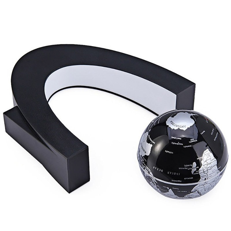 Levitation Globe Lamp: Unique floating lamp with LED light, mesmerizing in the dark. Operated by magnetic system, perfect as home or office décor, impressive gift for all ages.