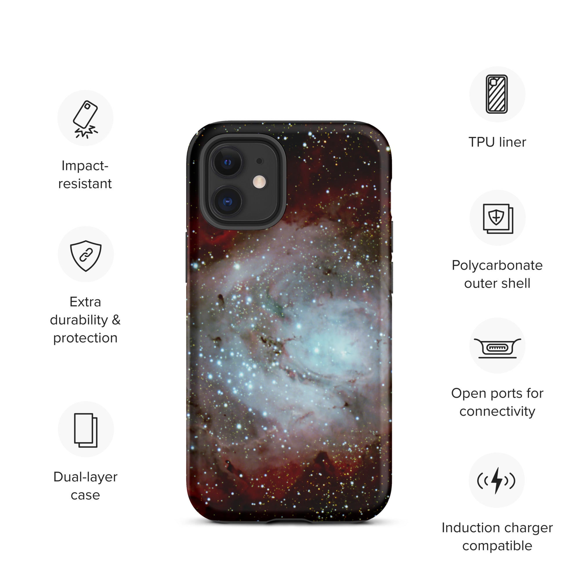 Tough iPhone case: The Lagoon Nebula