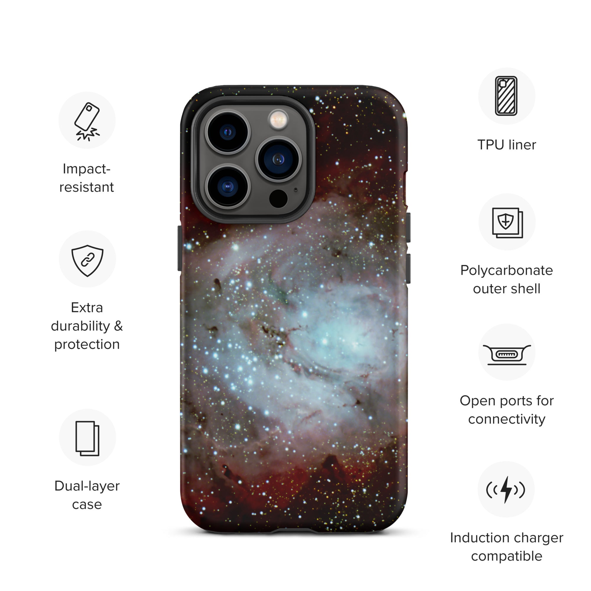 Tough iPhone case: The Lagoon Nebula