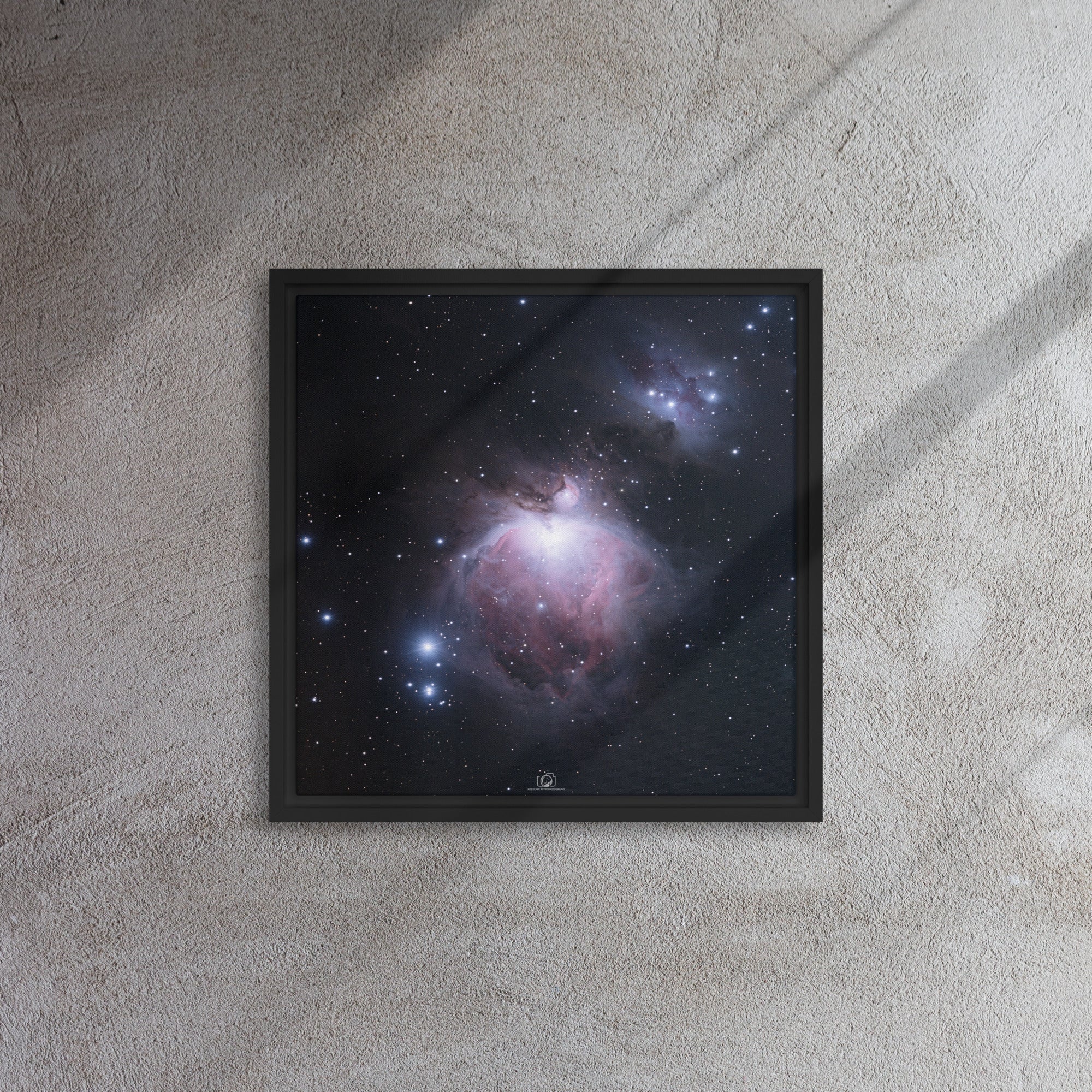 Framed canvas print:  Orion Nebula (Winter Blue)