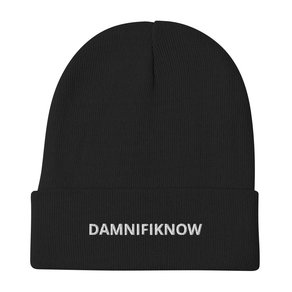 DAMNIFIKNOW - Embroidered Beanie