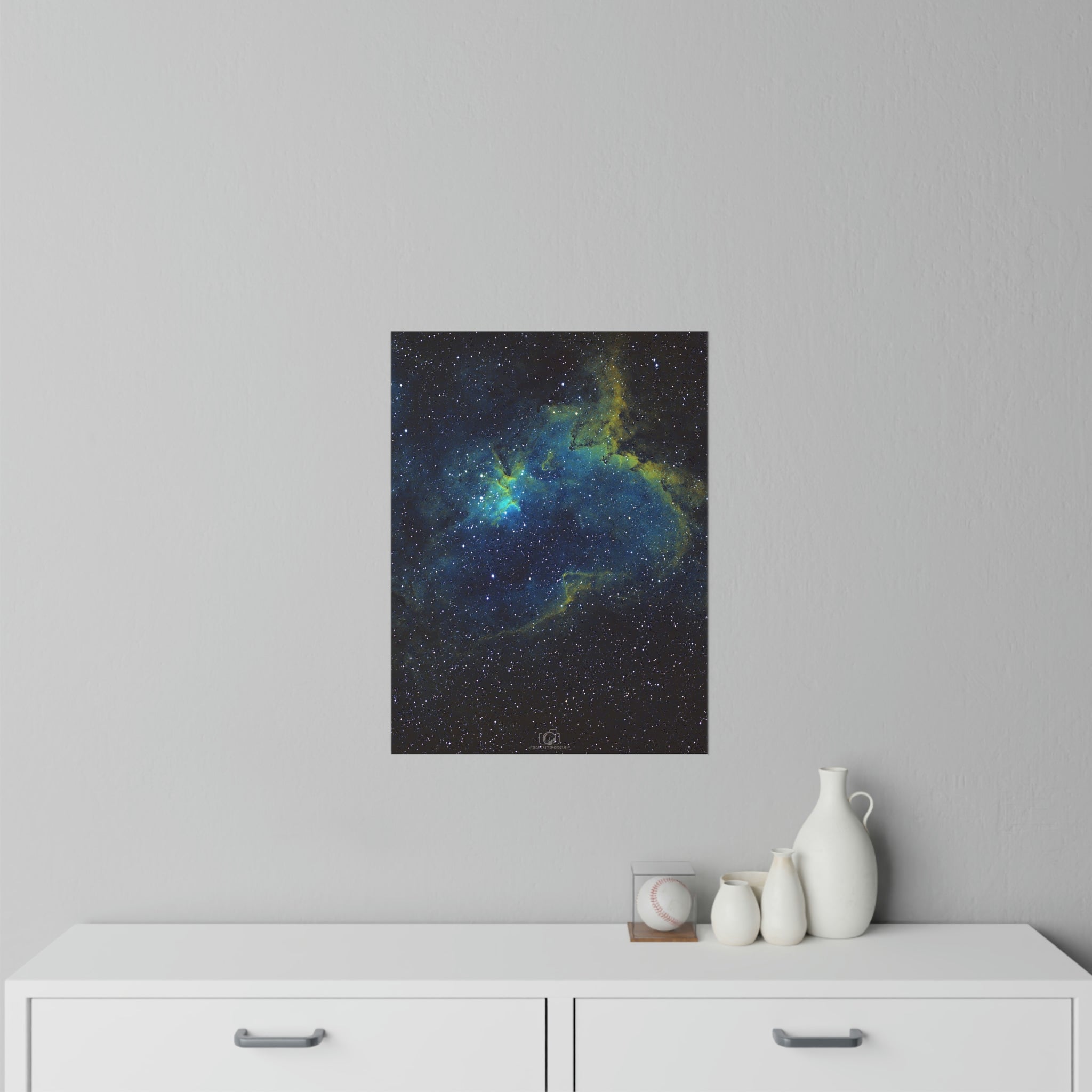 Wall Decals: Heart Nebula:  Hubble Palette