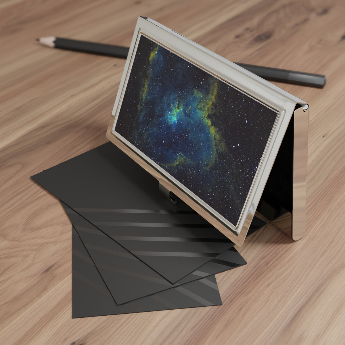 Business Card Holder: Heart Nebula Hubble Palette