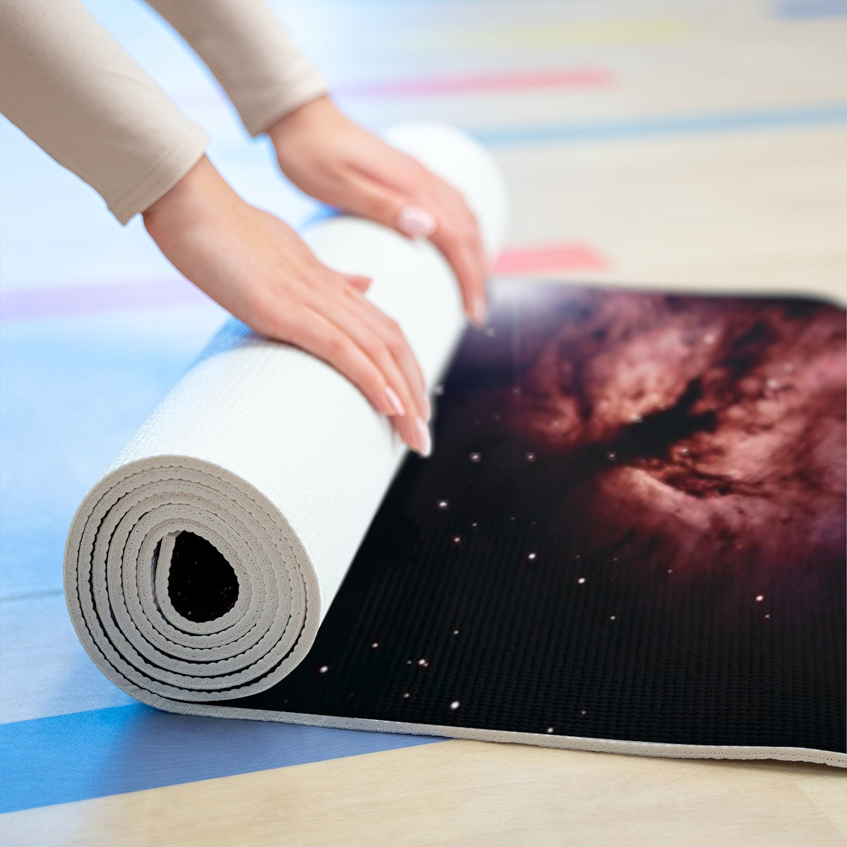 Foam Yoga Mat:  Horsehead & Flame Nebula