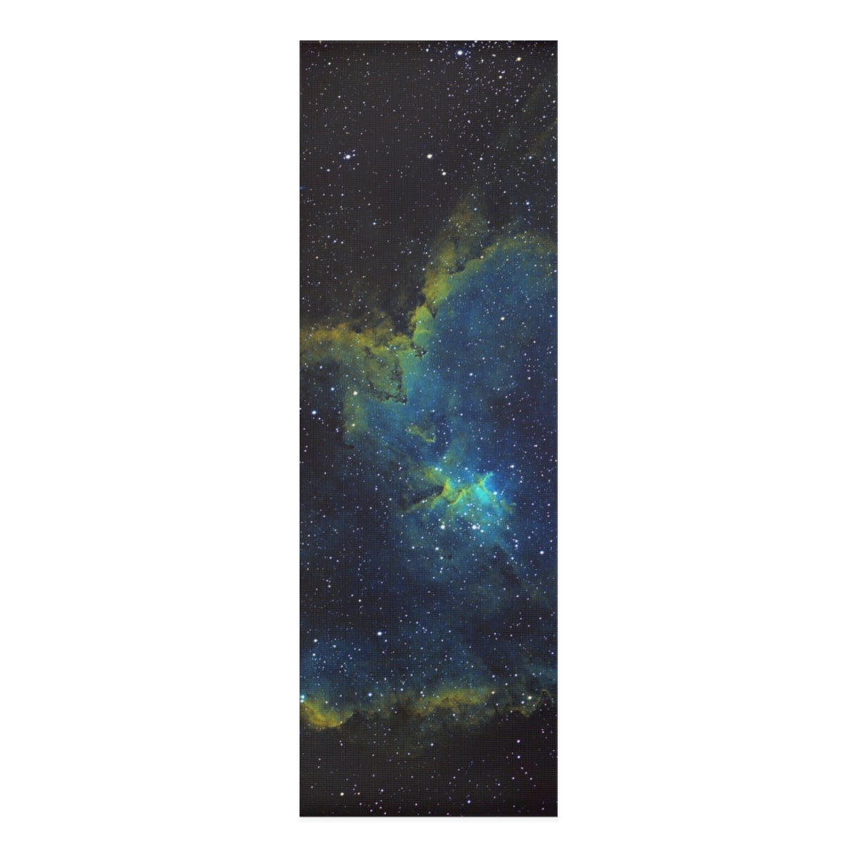 Foam Yoga Mat: Heart Nebula Hubble Palette