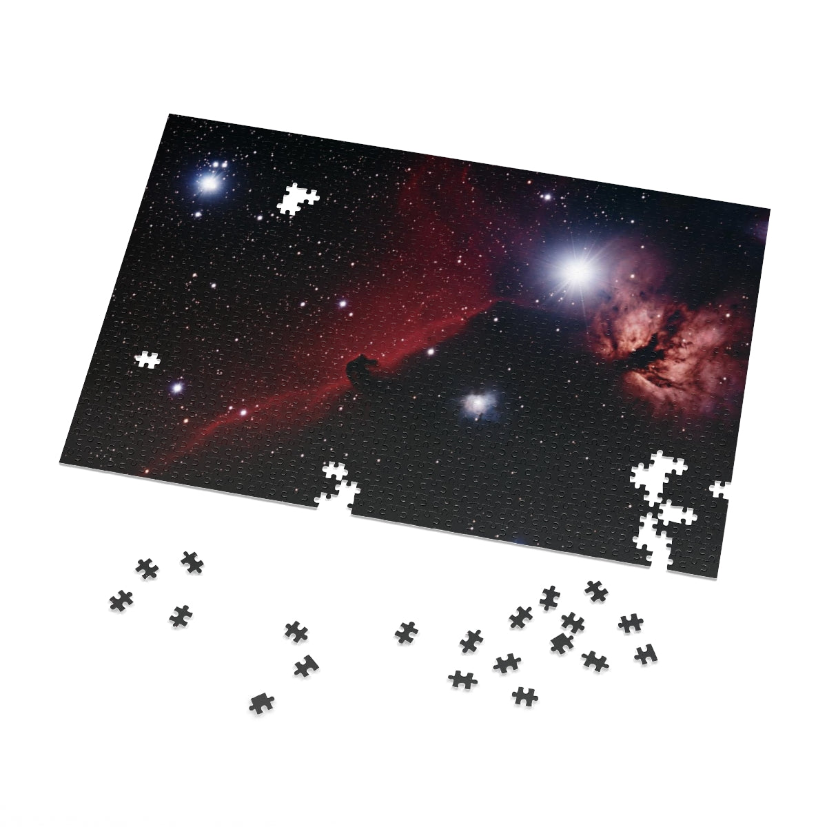 Educational Jigsaw Puzzle:  Horsehead & Flame Nebula