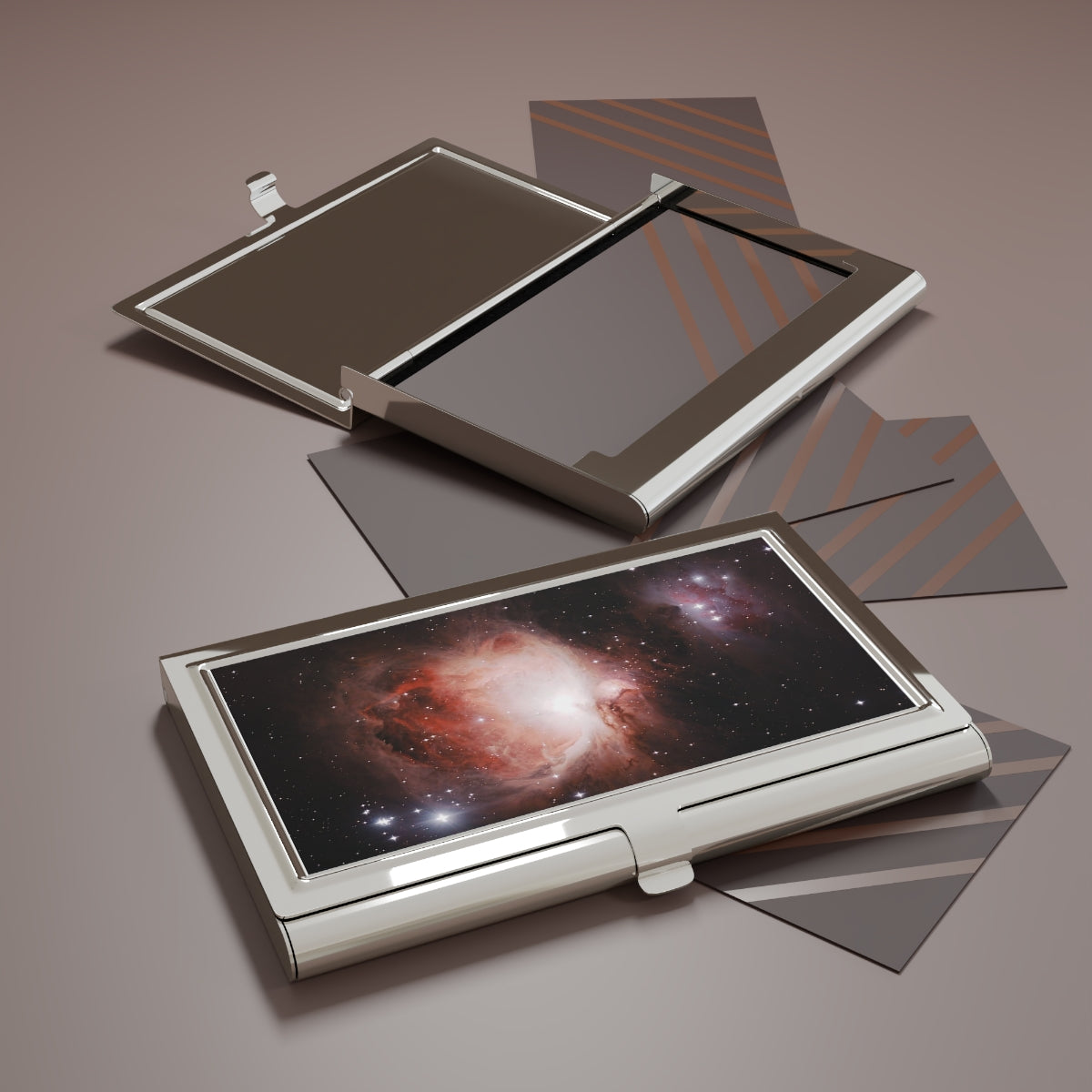 Business Card Holder:  Orion & Running Man Nebula