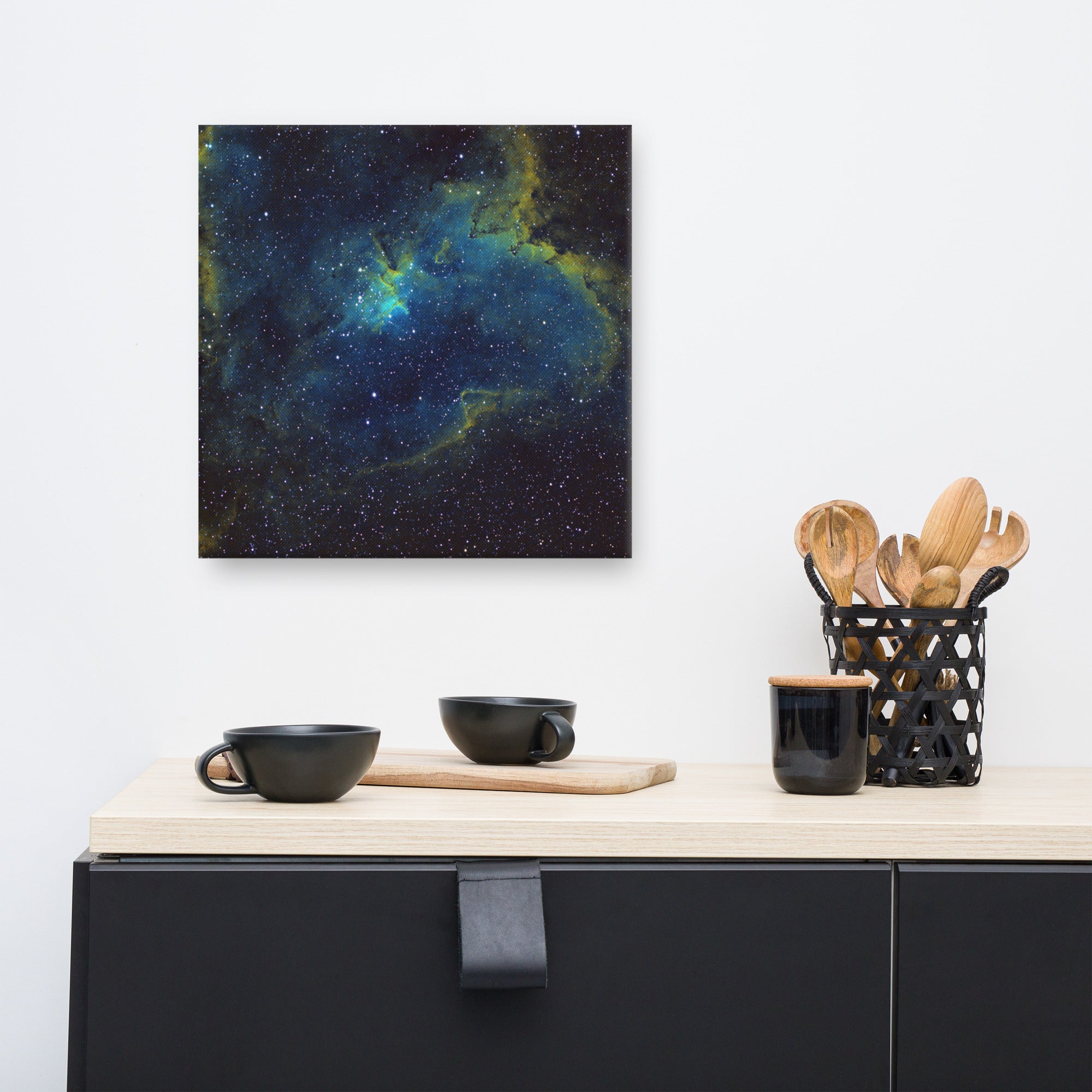 Canvas print: Heart Nebula Hubble Palette