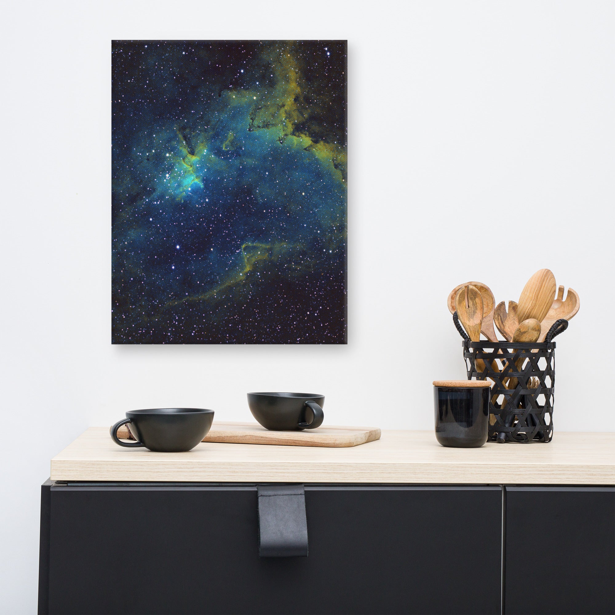 Canvas print: Heart Nebula Hubble Palette