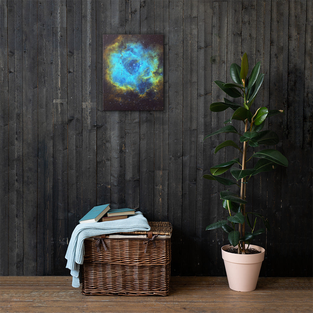 Canvas prints: Rosette Nebula Hubble Palette