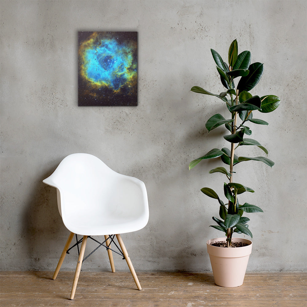 Canvas prints: Rosette Nebula Hubble Palette