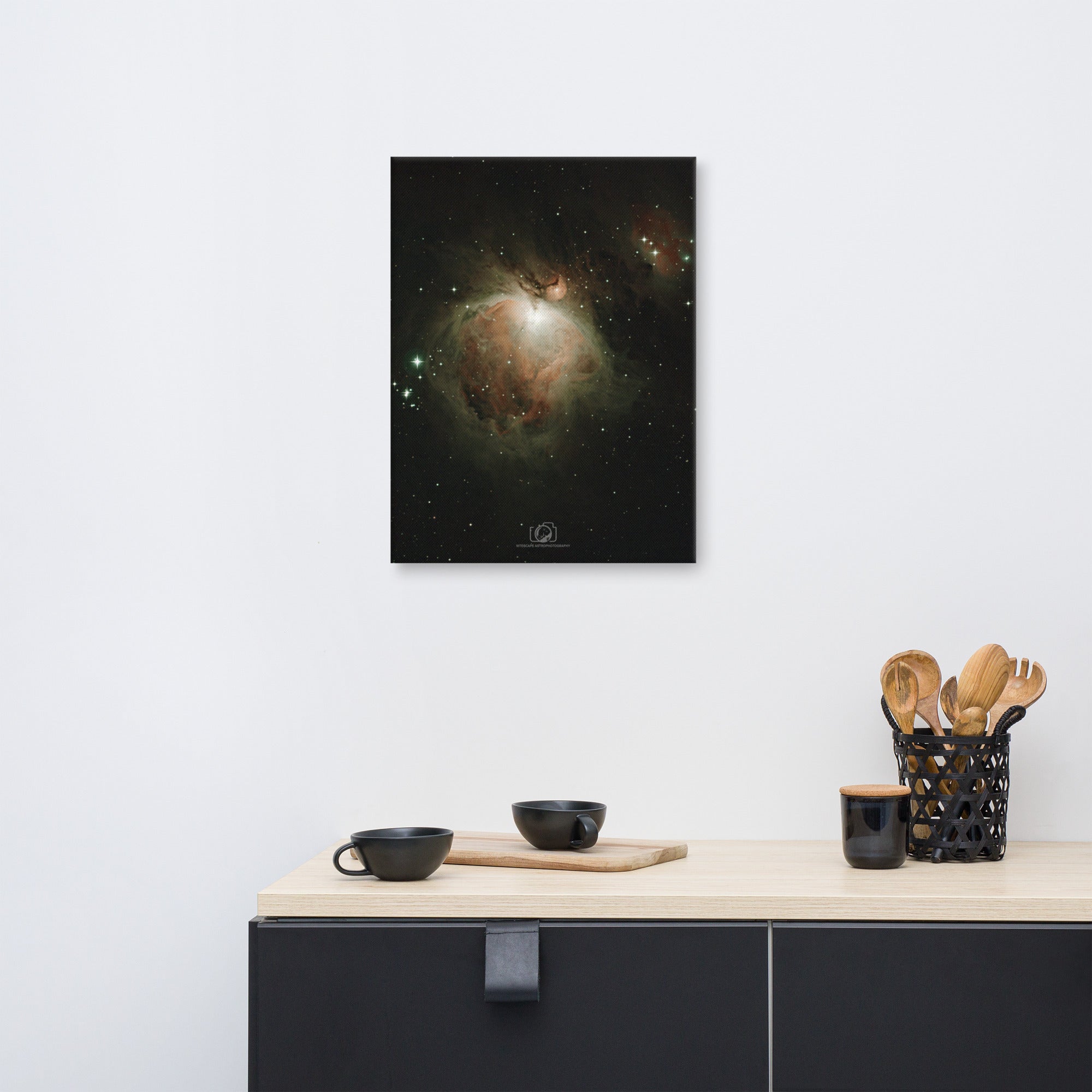 Canvas Print:  Great Orion Nebula & Running Man Nebula