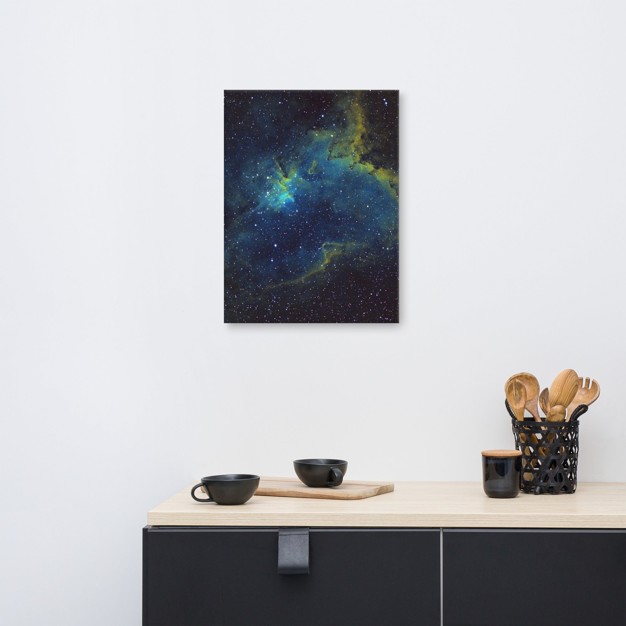 Canvas print: Heart Nebula Hubble Palette