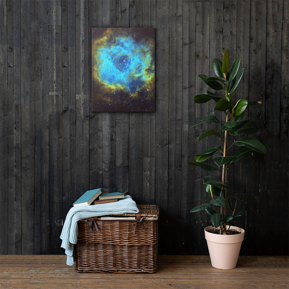 Canvas prints: Rosette Nebula Hubble Palette