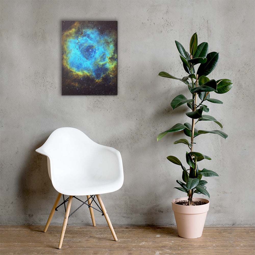 Canvas prints: Rosette Nebula Hubble Palette