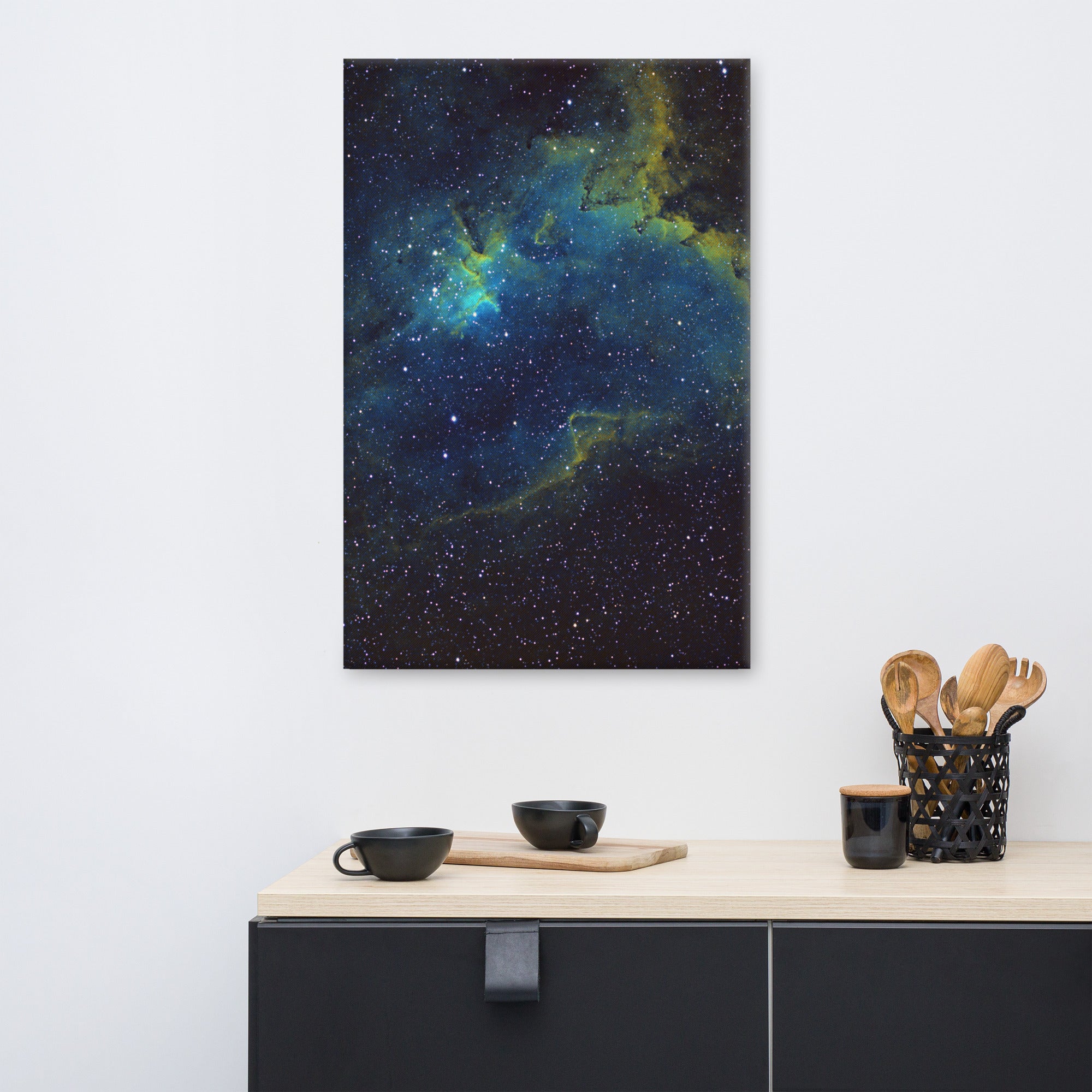 Canvas print: Heart Nebula Hubble Palette