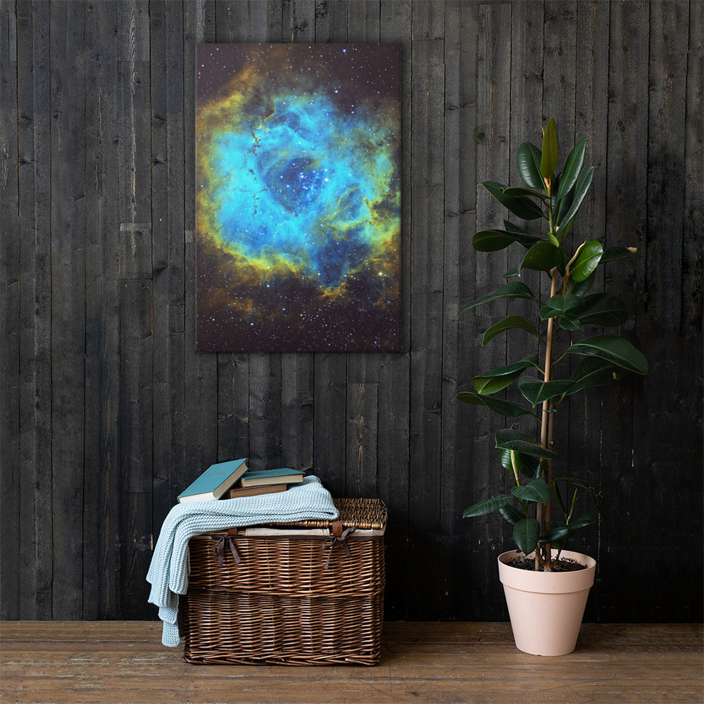 Canvas prints: Rosette Nebula Hubble Palette