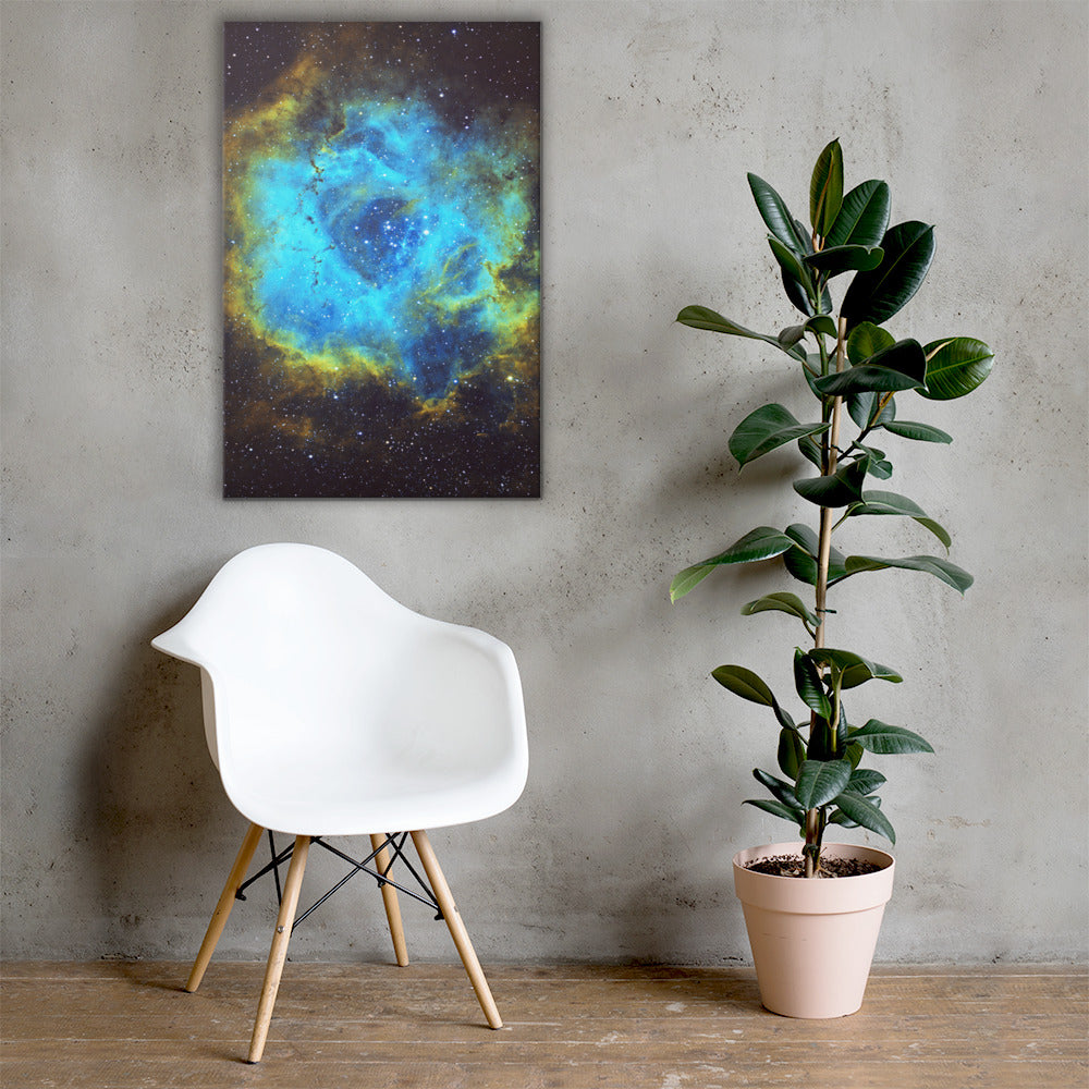 Canvas prints: Rosette Nebula Hubble Palette