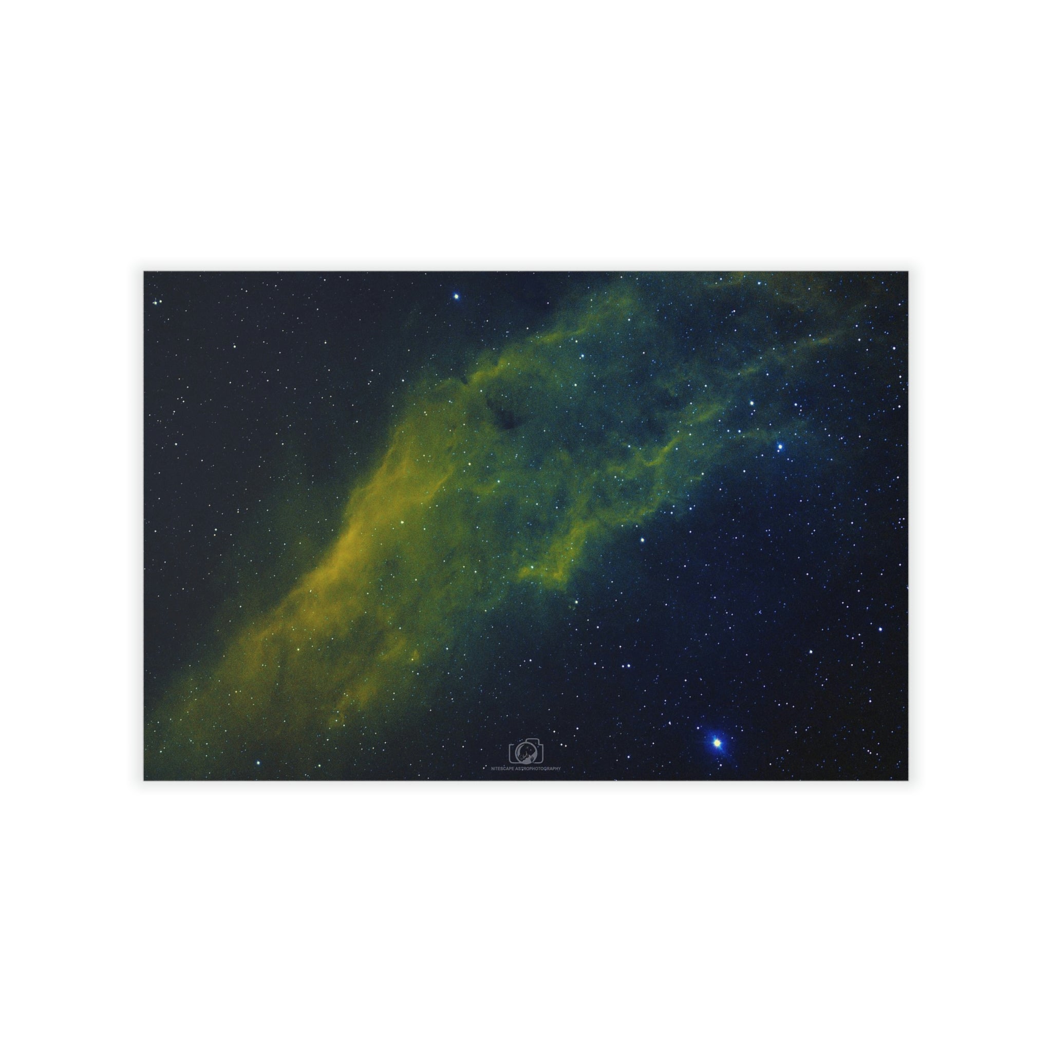 Wall Decals: California Nebula:  Hubble Palette