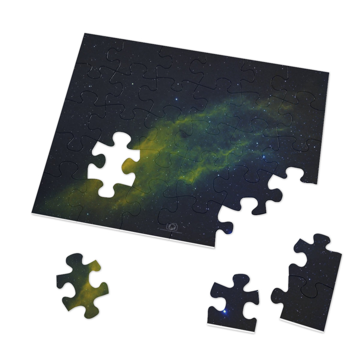 Educational Jigsaw Puzzle:  California Nebula Hubble Palette