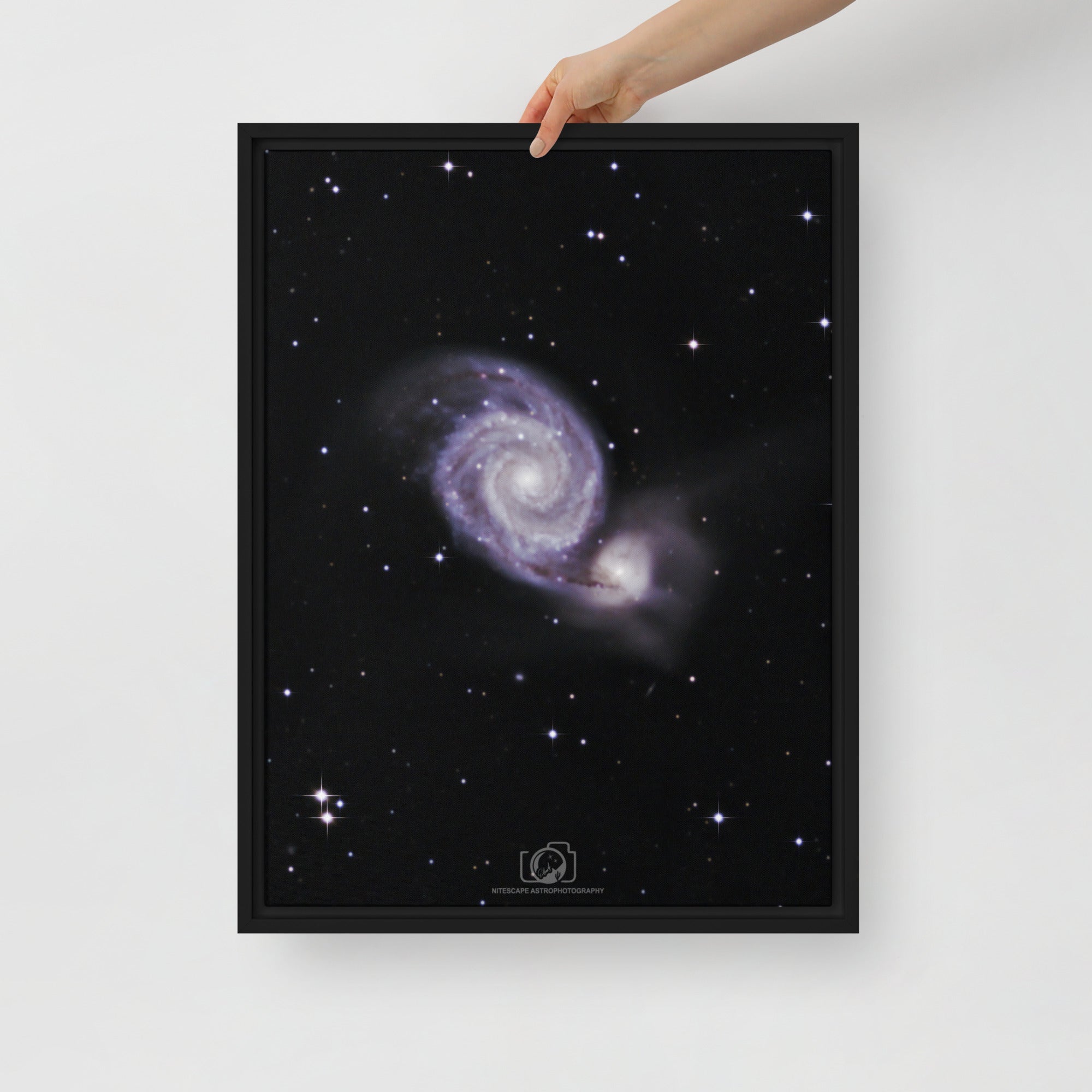 Framed canvas prints:  Whirlpool Galaxy