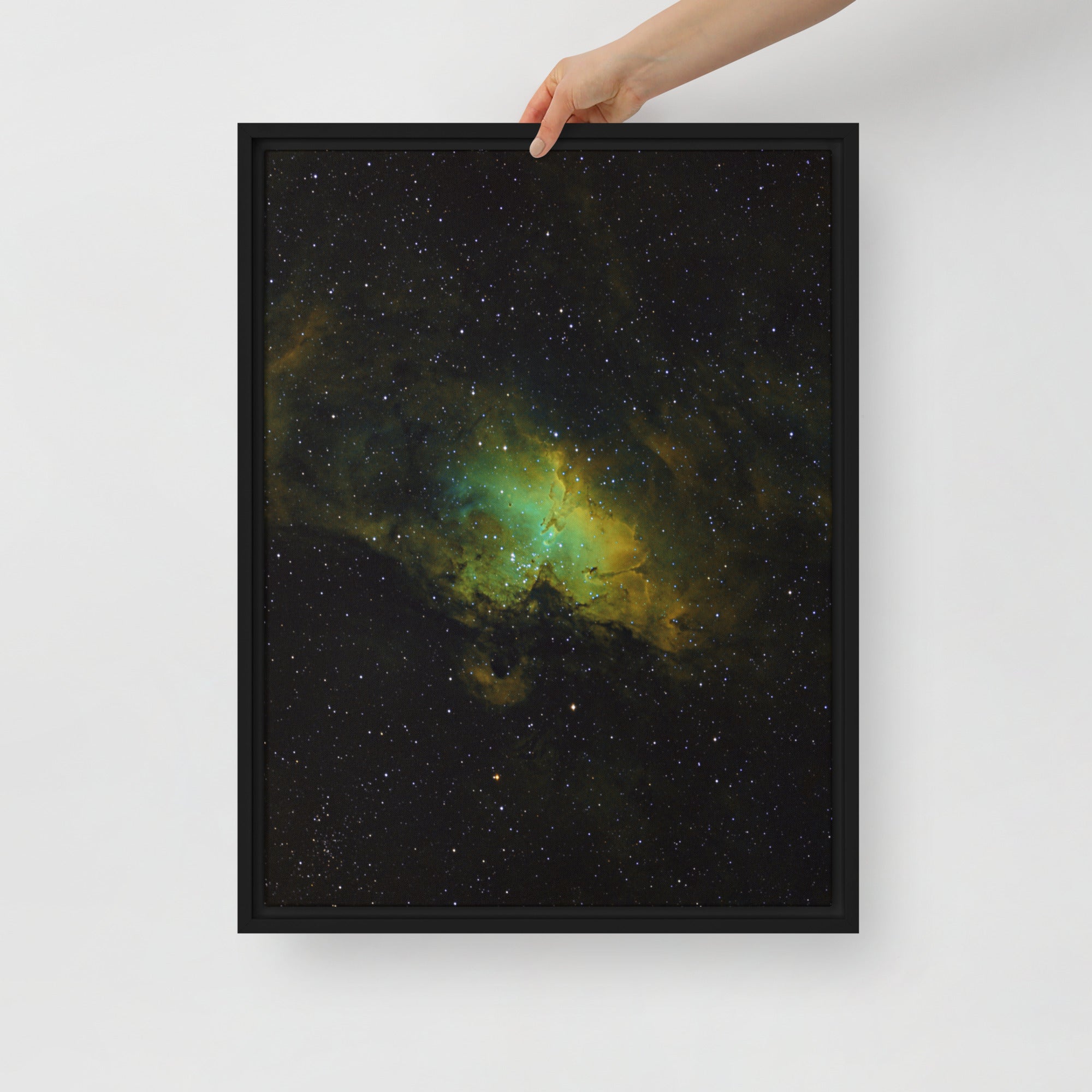 Framed canvas prints:  Eagle Nebula w/ Pillars of Creation