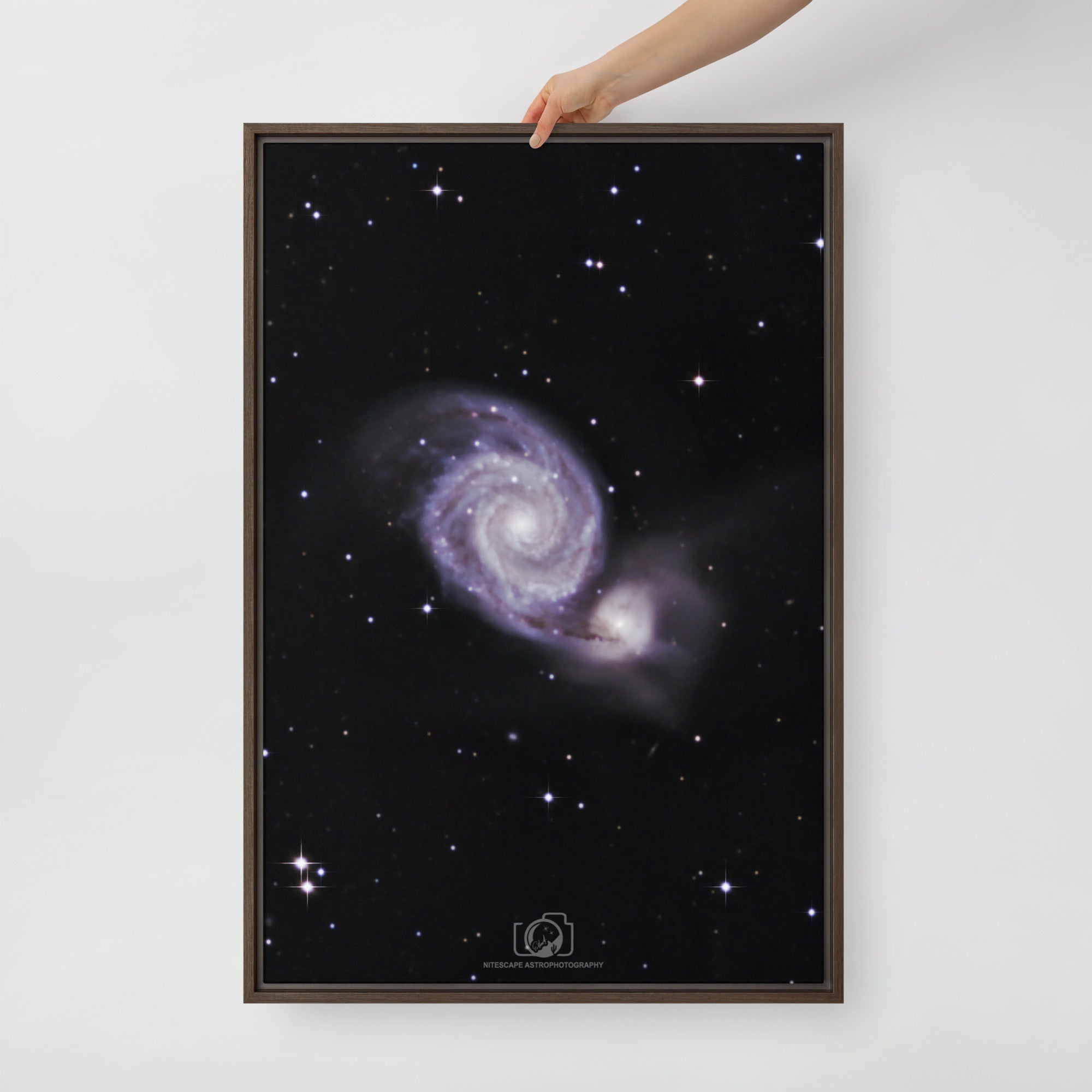 Framed canvas prints:  Whirlpool Galaxy