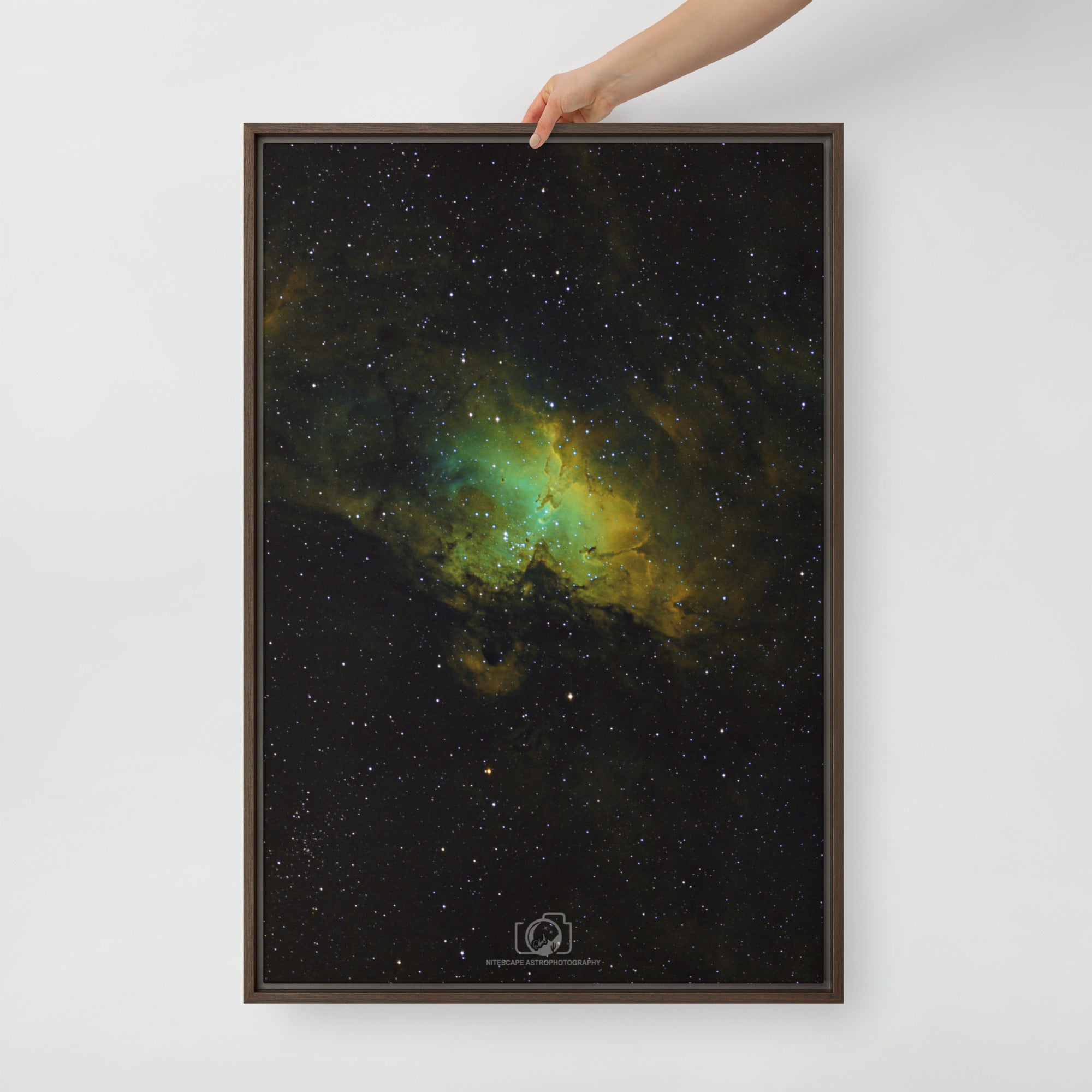 Framed canvas prints:  Eagle Nebula w/ Pillars of Creation