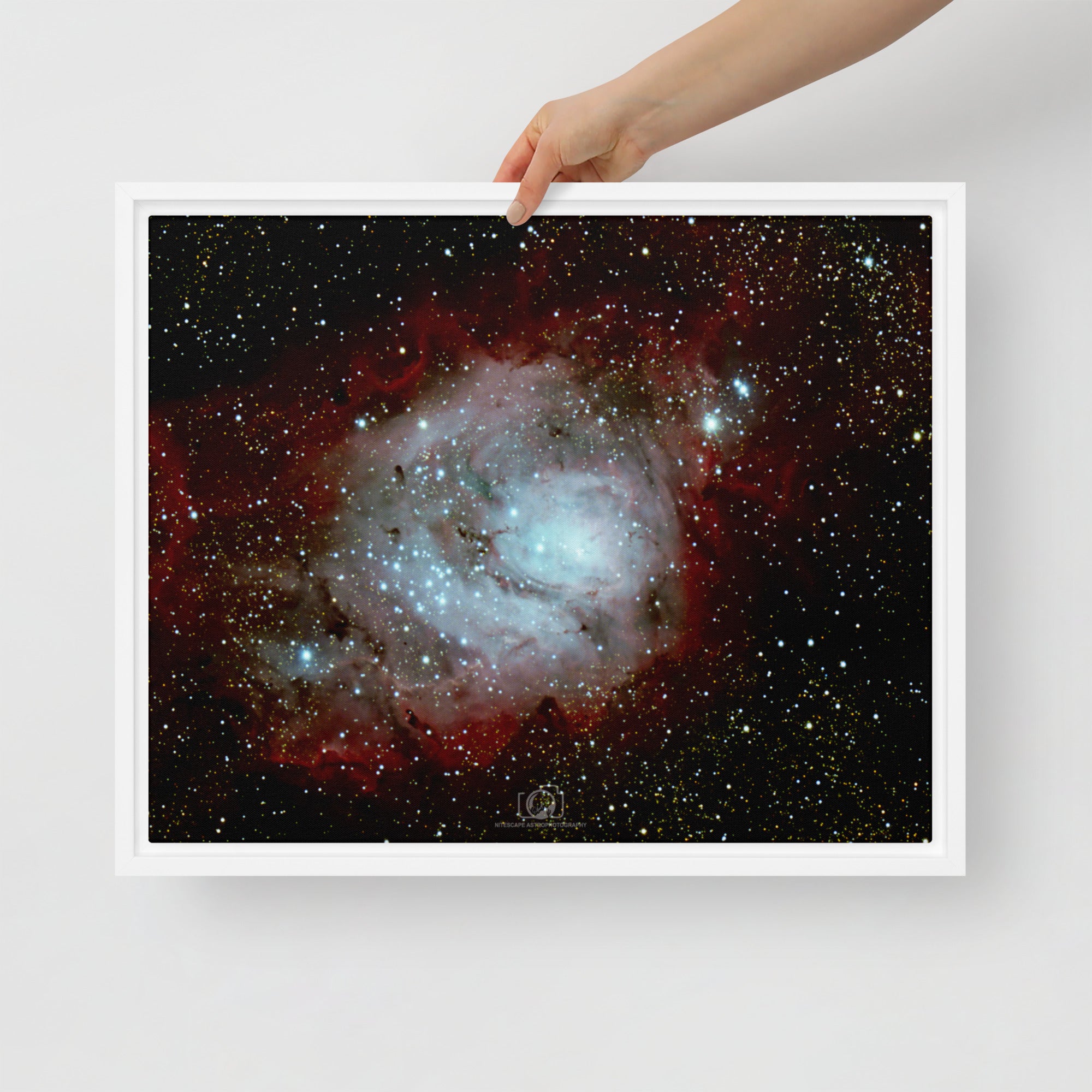 Framed canvas prints: Lagoon Nebula