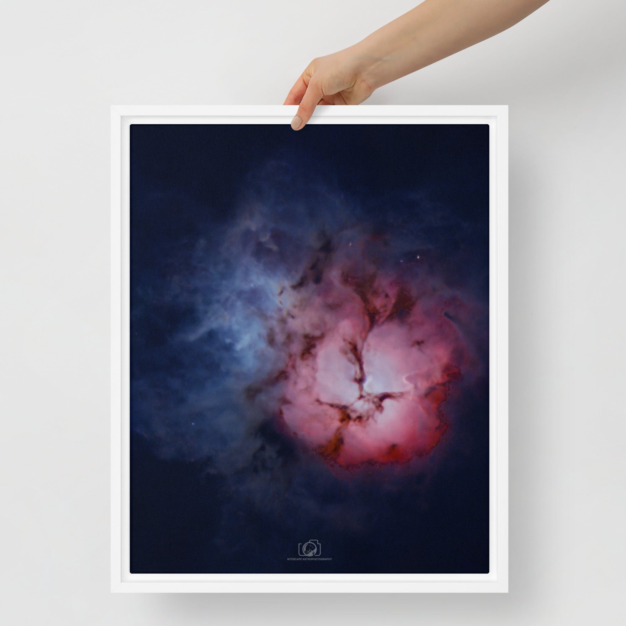 Framed canvas print:  Trifid Nebula (Starless)