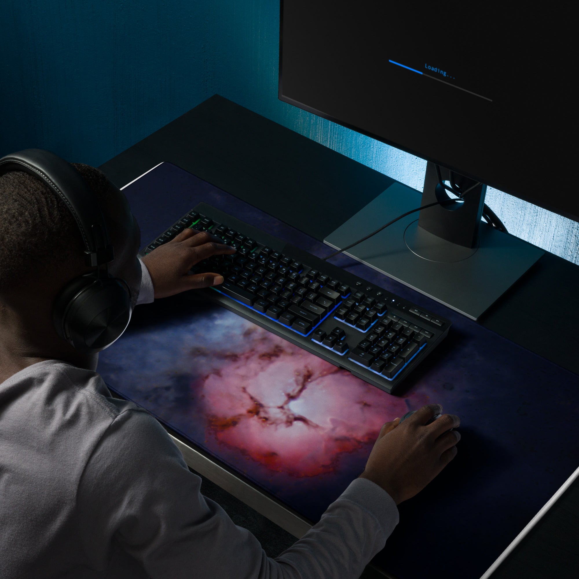 Gaming mouse pad:  Trifid Nebula