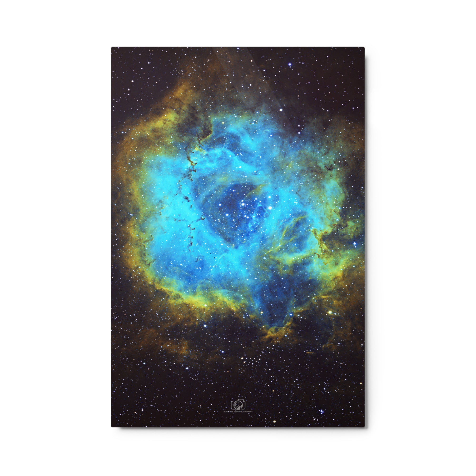 A breathtaking astrophotography metal print showcasing the majestic beauty of the universe.