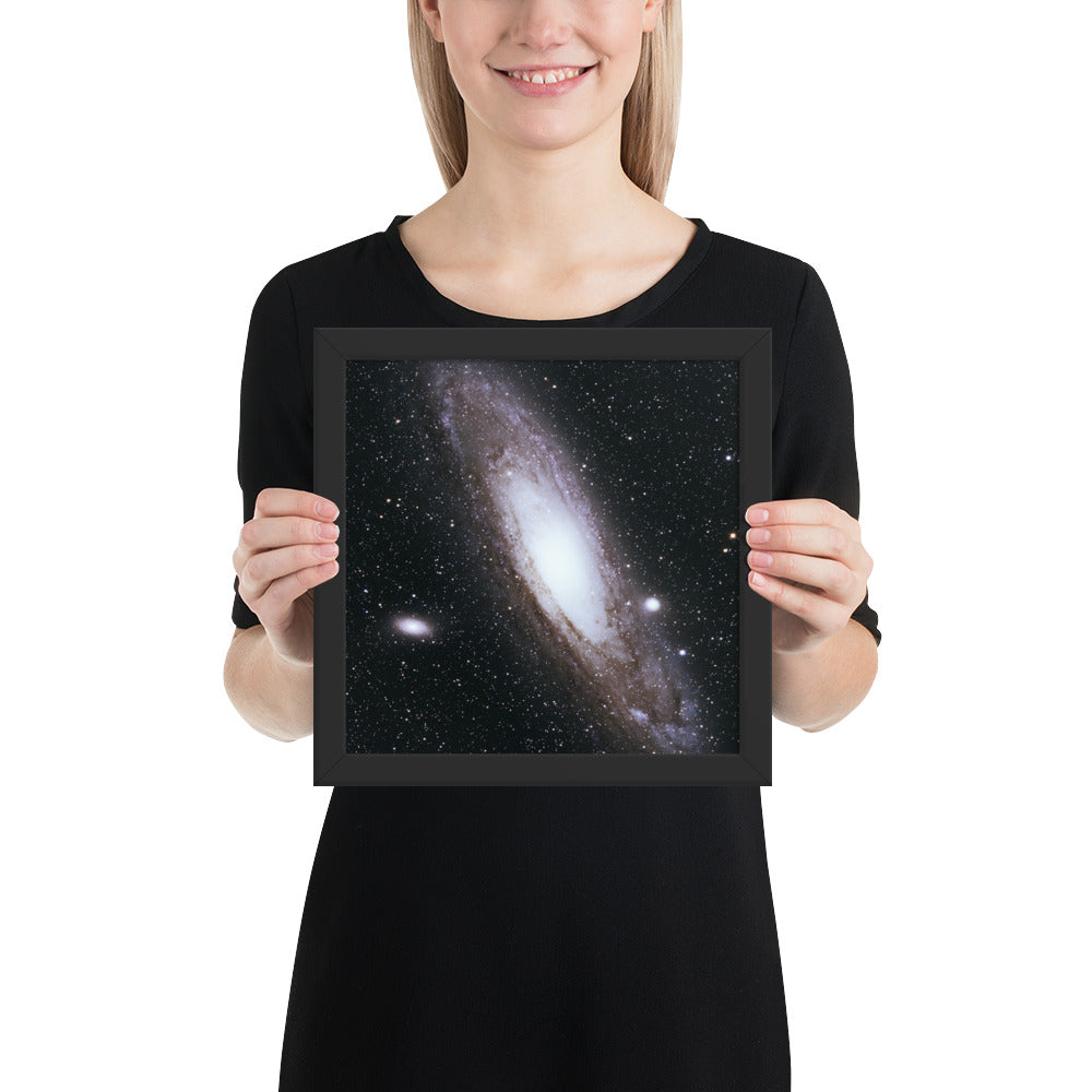 Framed photo paper poster: Andromeda Galaxy