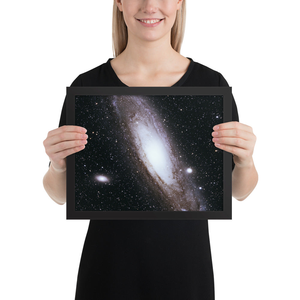 Framed photo paper poster: Andromeda Galaxy