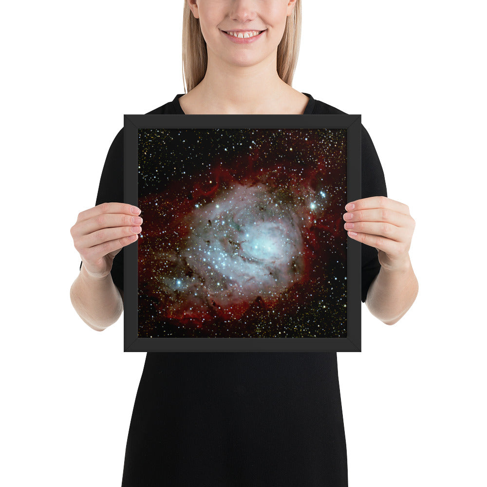 Framed photo paper poster: Lagoon Nebula