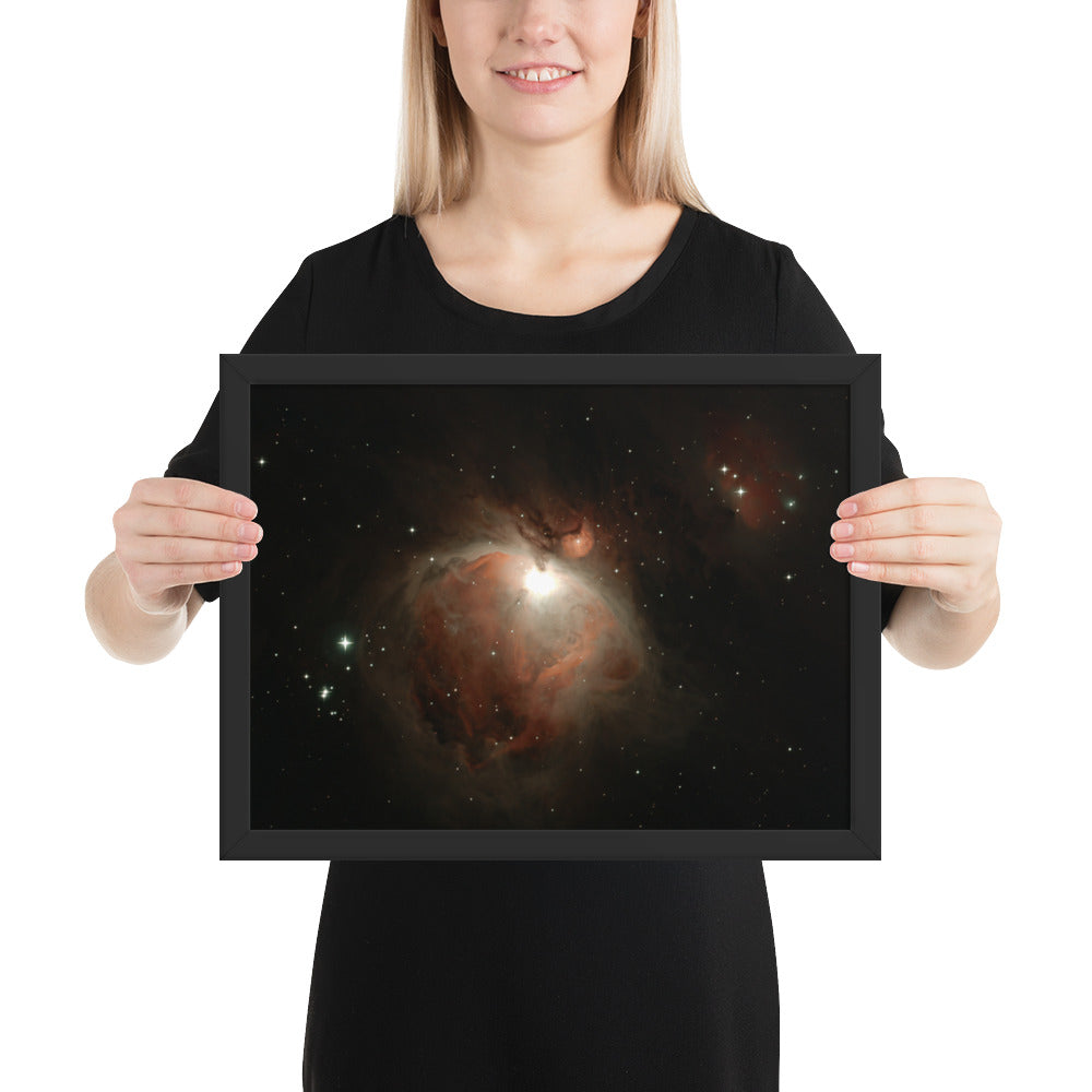 Framed photo paper poster Great Orion Nebula