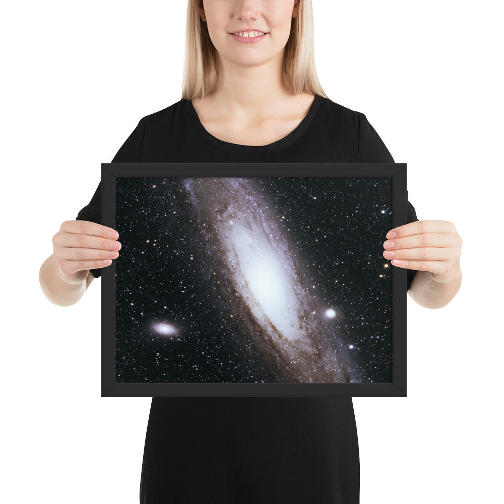 Framed photo paper poster: Andromeda Galaxy