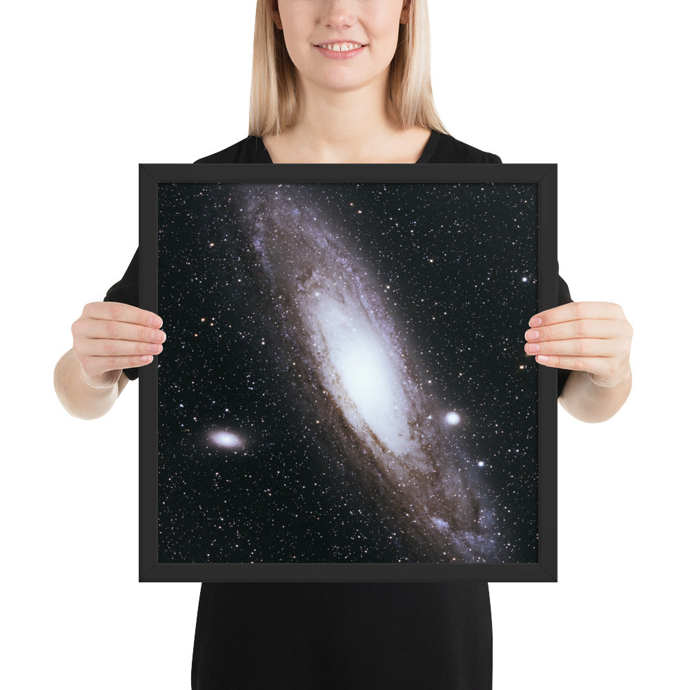 Framed photo paper poster: Andromeda Galaxy