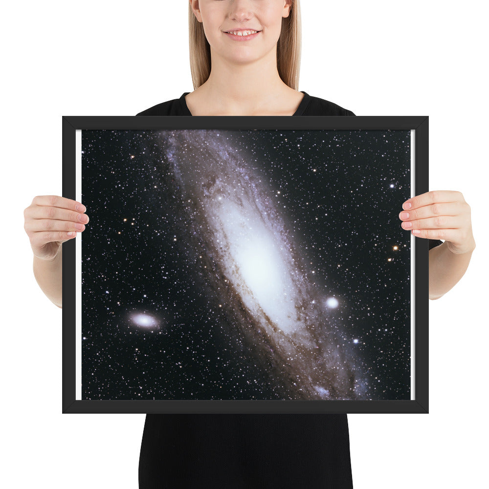 Framed photo paper poster: Andromeda Galaxy