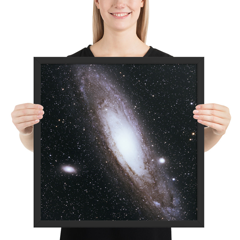Framed photo paper poster: Andromeda Galaxy
