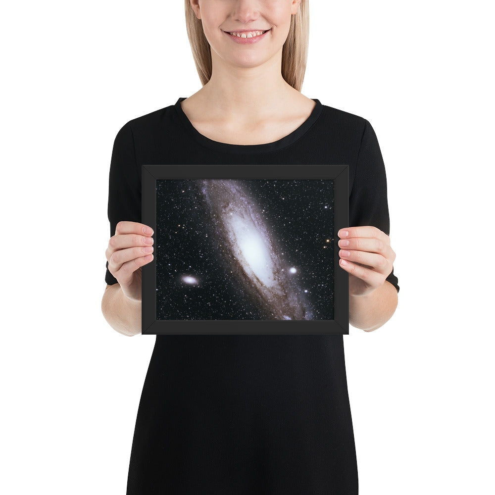 Framed photo paper poster: Andromeda Galaxy