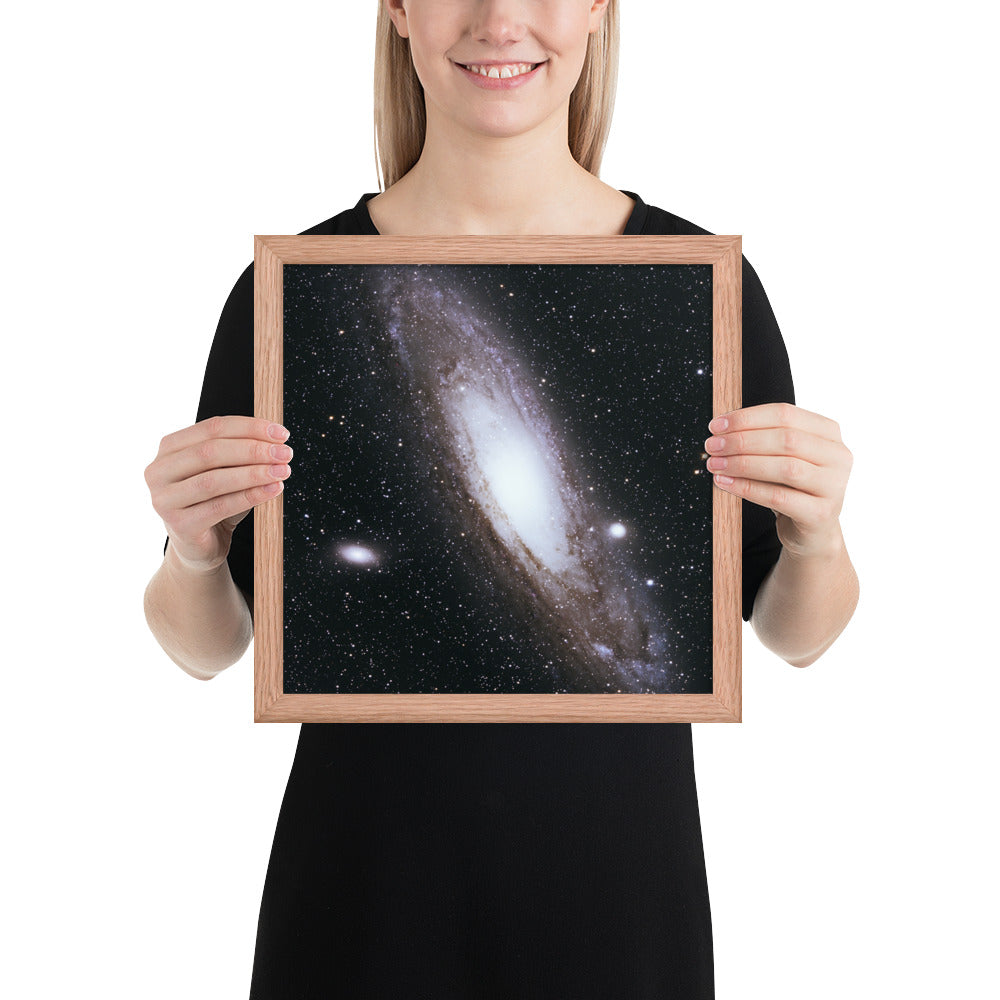 Framed photo paper poster: Andromeda Galaxy