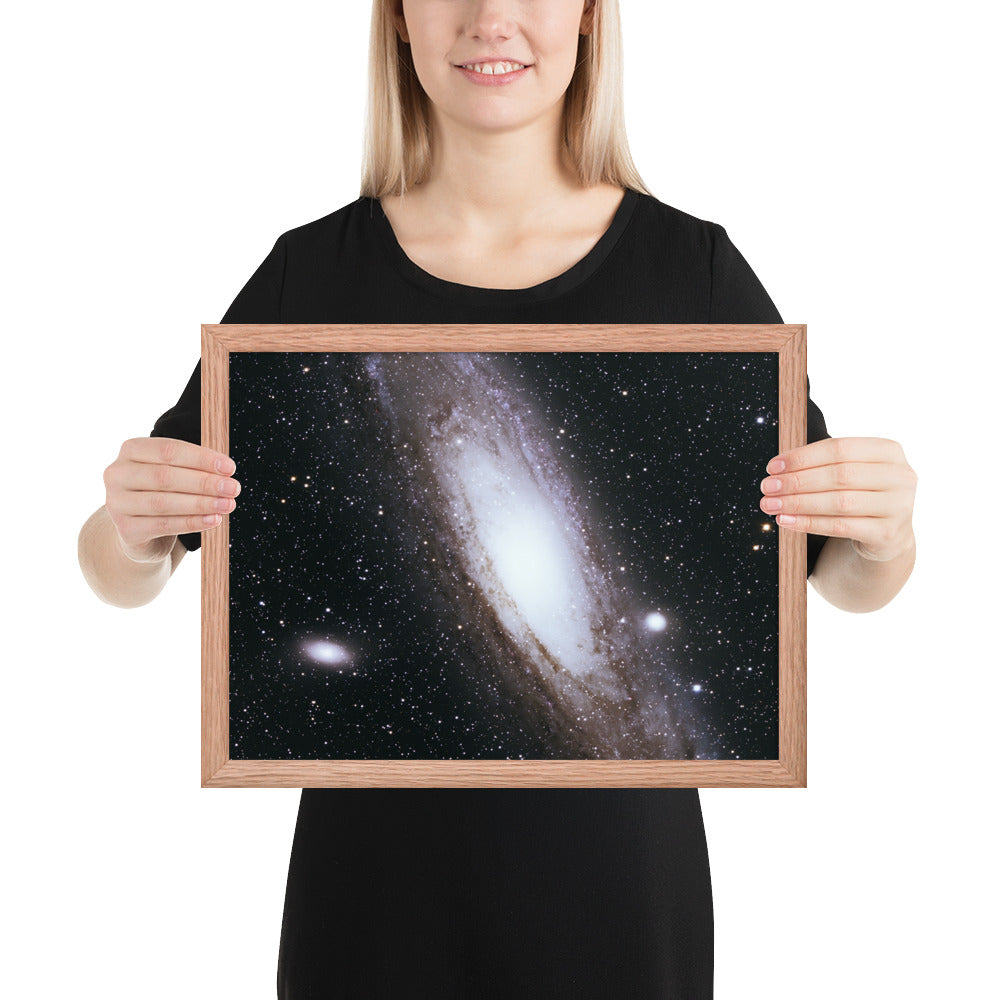 Framed photo paper poster: Andromeda Galaxy