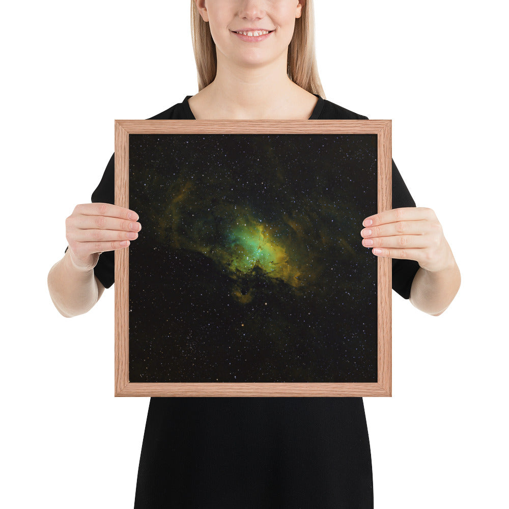 Framed photo paper poster:  Eagle Nebula W/ Pillars of Creation