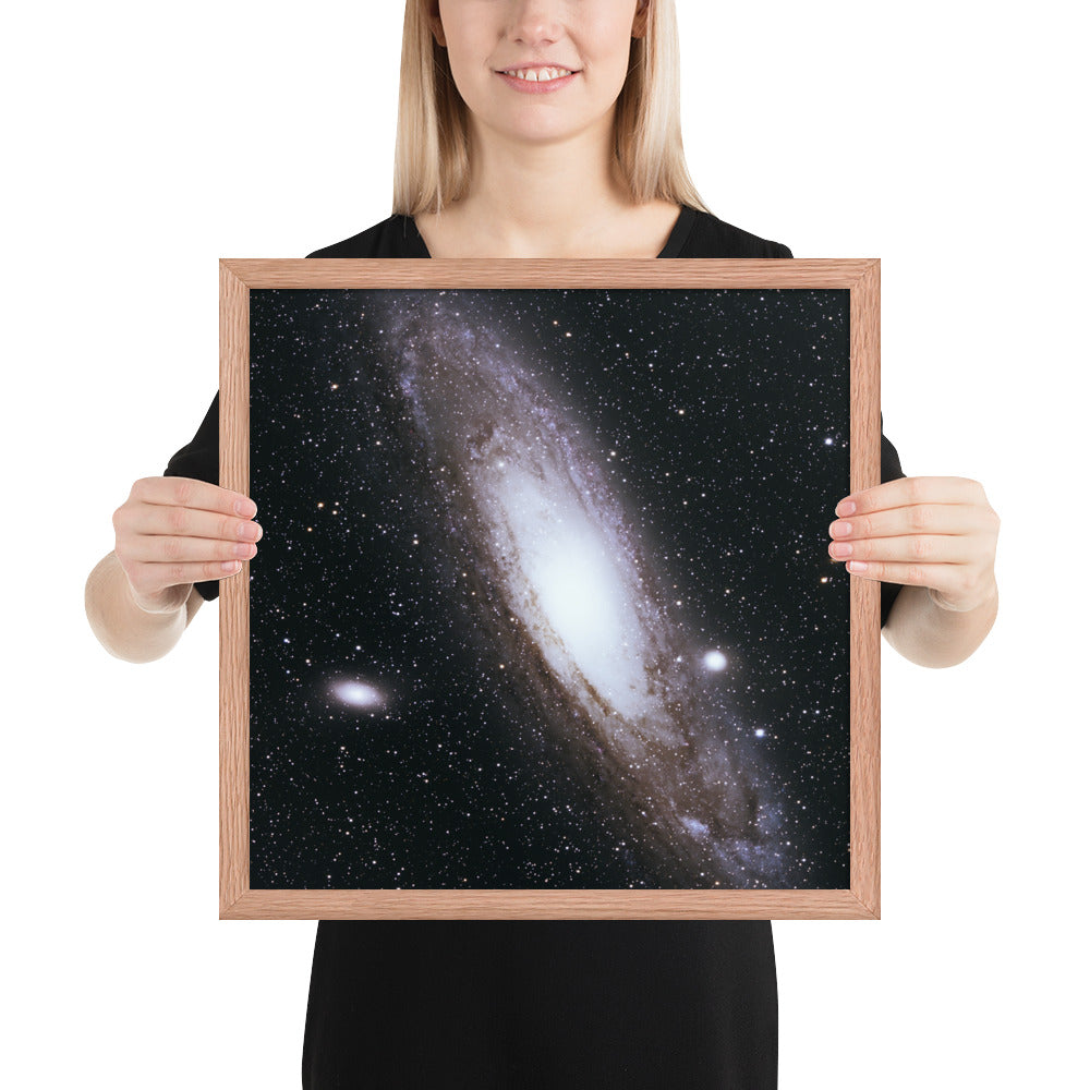 Framed photo paper poster: Andromeda Galaxy
