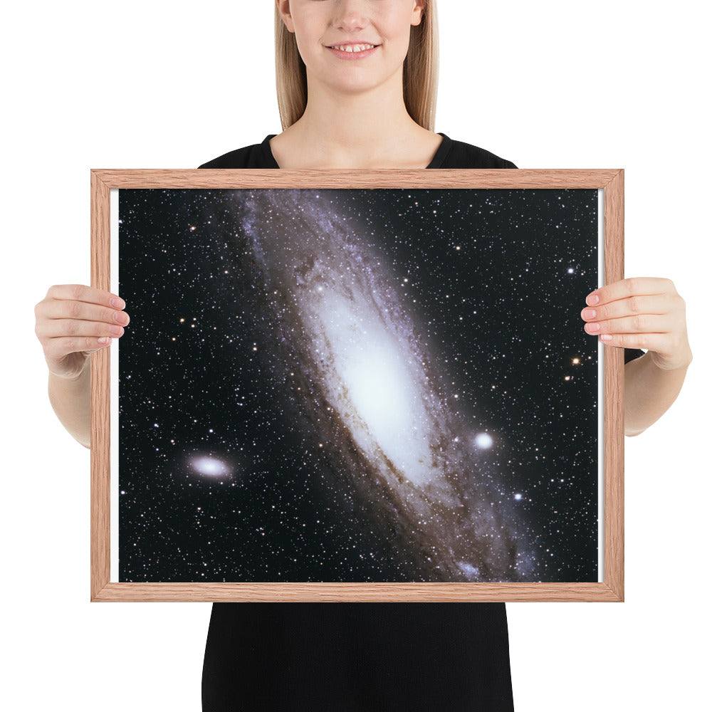 Framed photo paper poster: Andromeda Galaxy