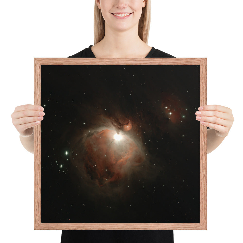 Framed photo paper poster Great Orion Nebula