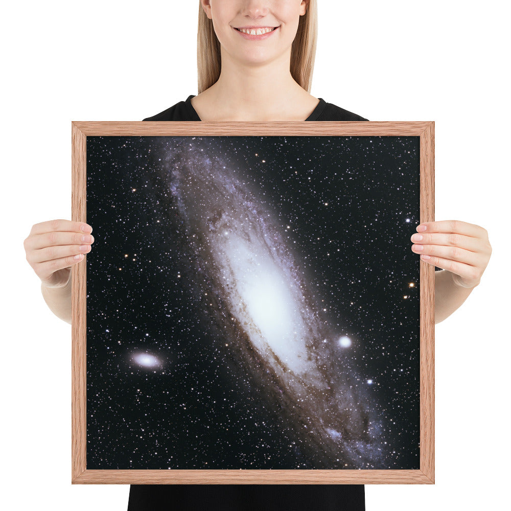 Framed photo paper poster: Andromeda Galaxy