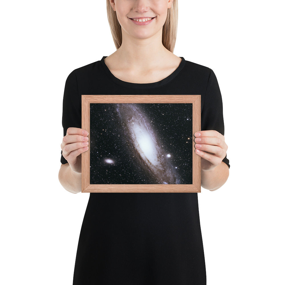 Framed photo paper poster: Andromeda Galaxy