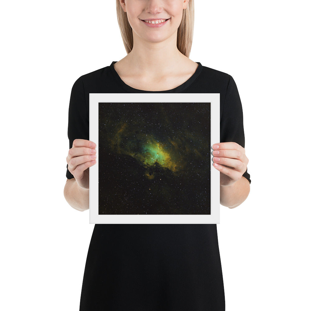 Framed photo paper poster:  Eagle Nebula W/ Pillars of Creation